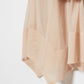 shade hem frilled lame tulle skirt Peach pink【Delivery in January 2024】