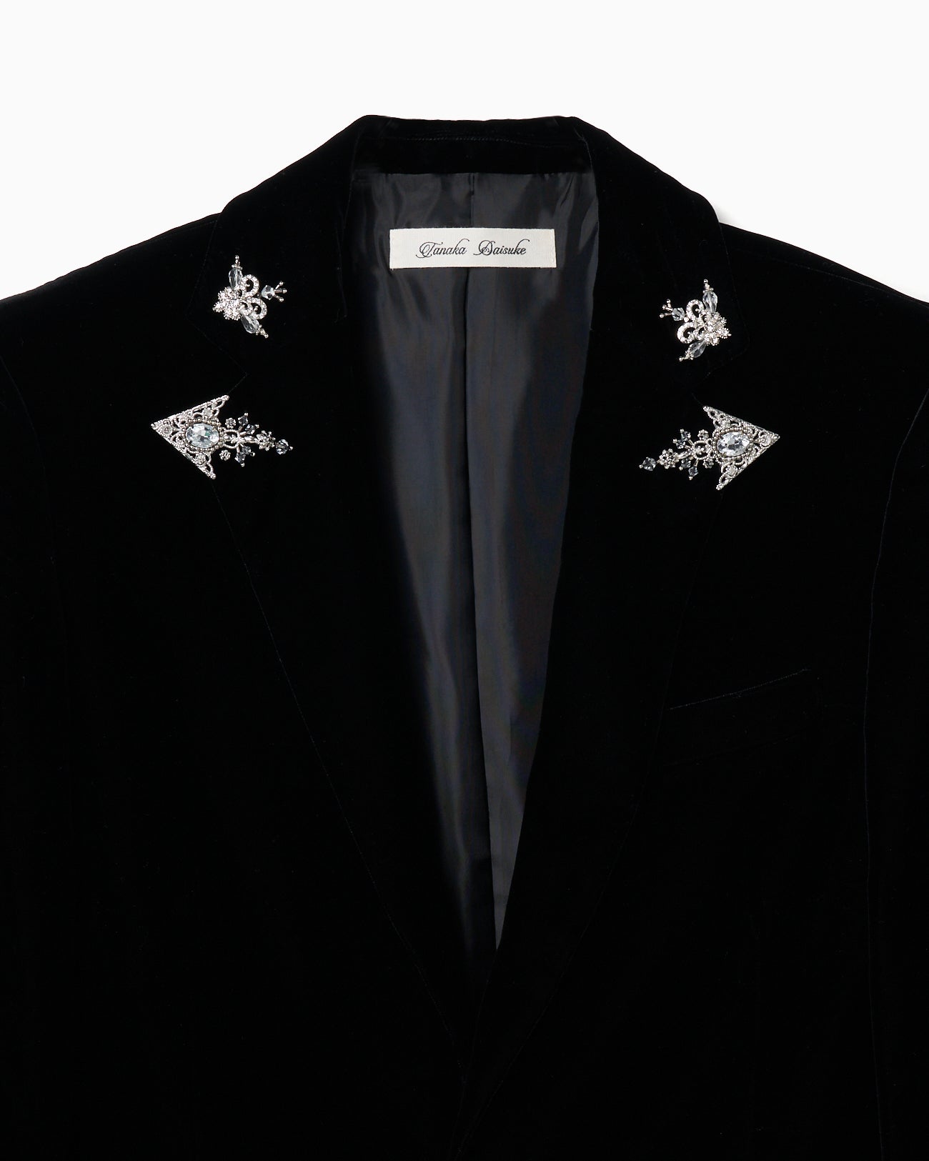 silver tag velvet jacket【Delivery in July 2024】
