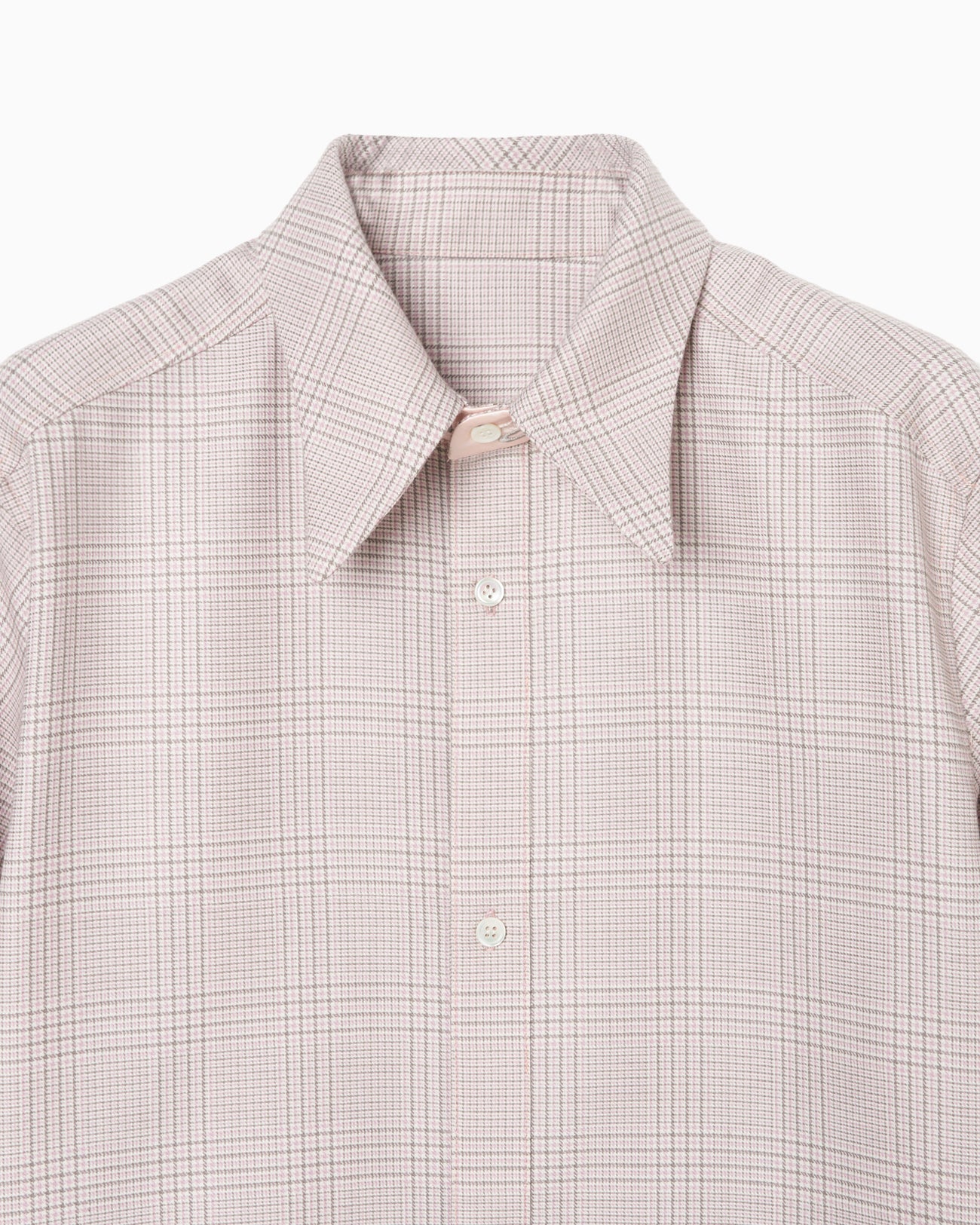 【sakaitakeru collaboration】embroidery collar check shirts【Delivery in May 2024】