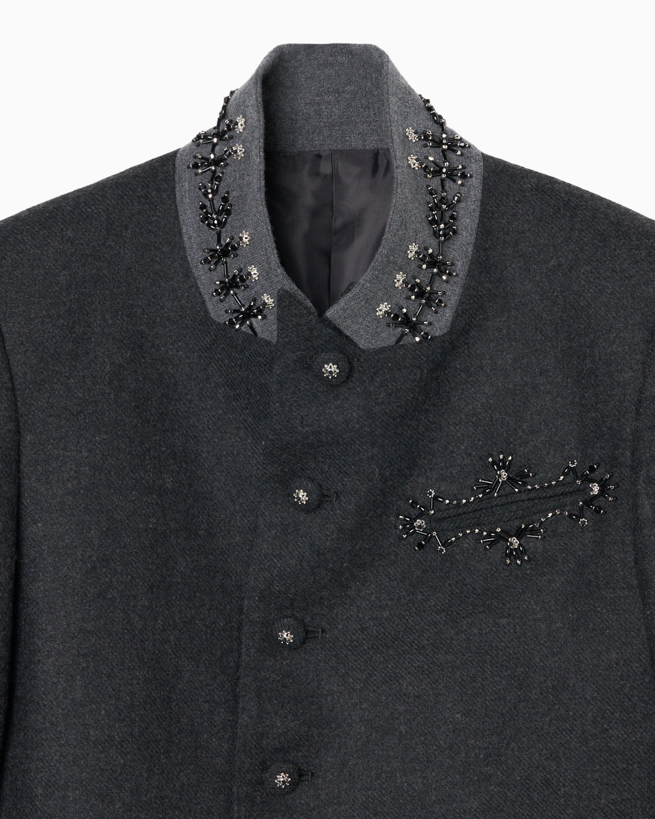 【sakaitakeru collaboration】stand peaked lapel jacket【Delivery in May 2024】
