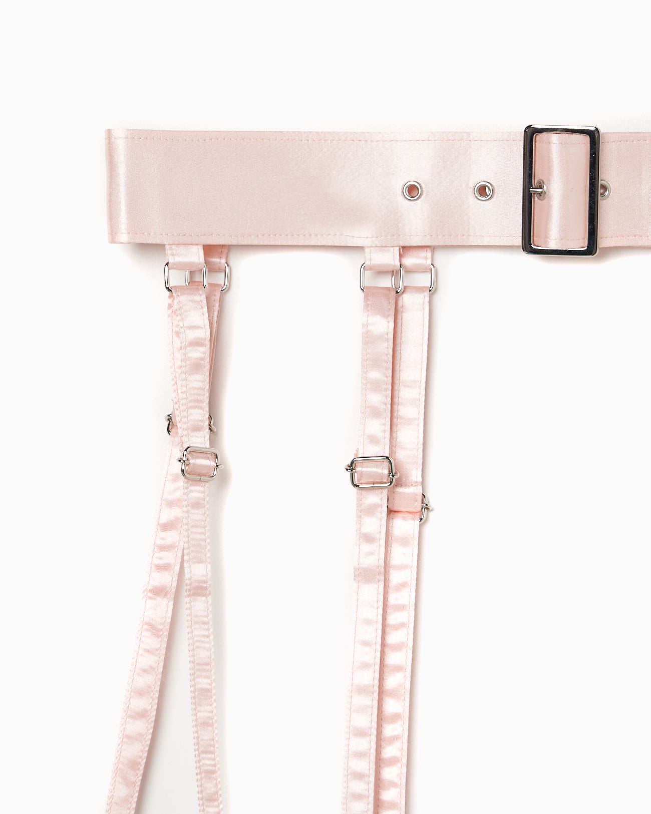 【sakaitakeru collaboration】pink satin hang belt【Delivery in May 2024】
