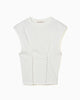 no sleeve hook tops White【Stock】