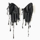 black melt faux leather gloves【Delivery in August 2024】