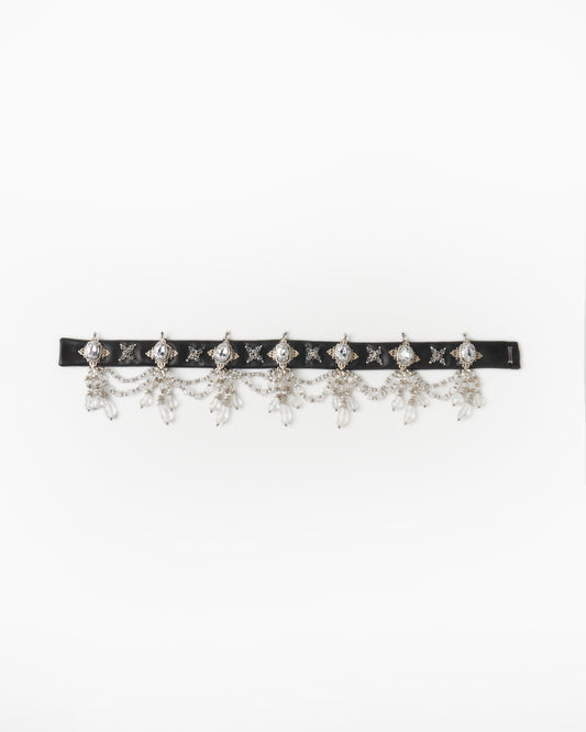 crystal rhombus black choker【Delivery in July 2024】