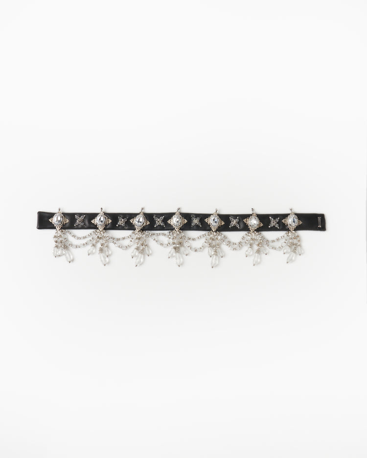 crystal rhombus black choker【Delivery in March 2026】