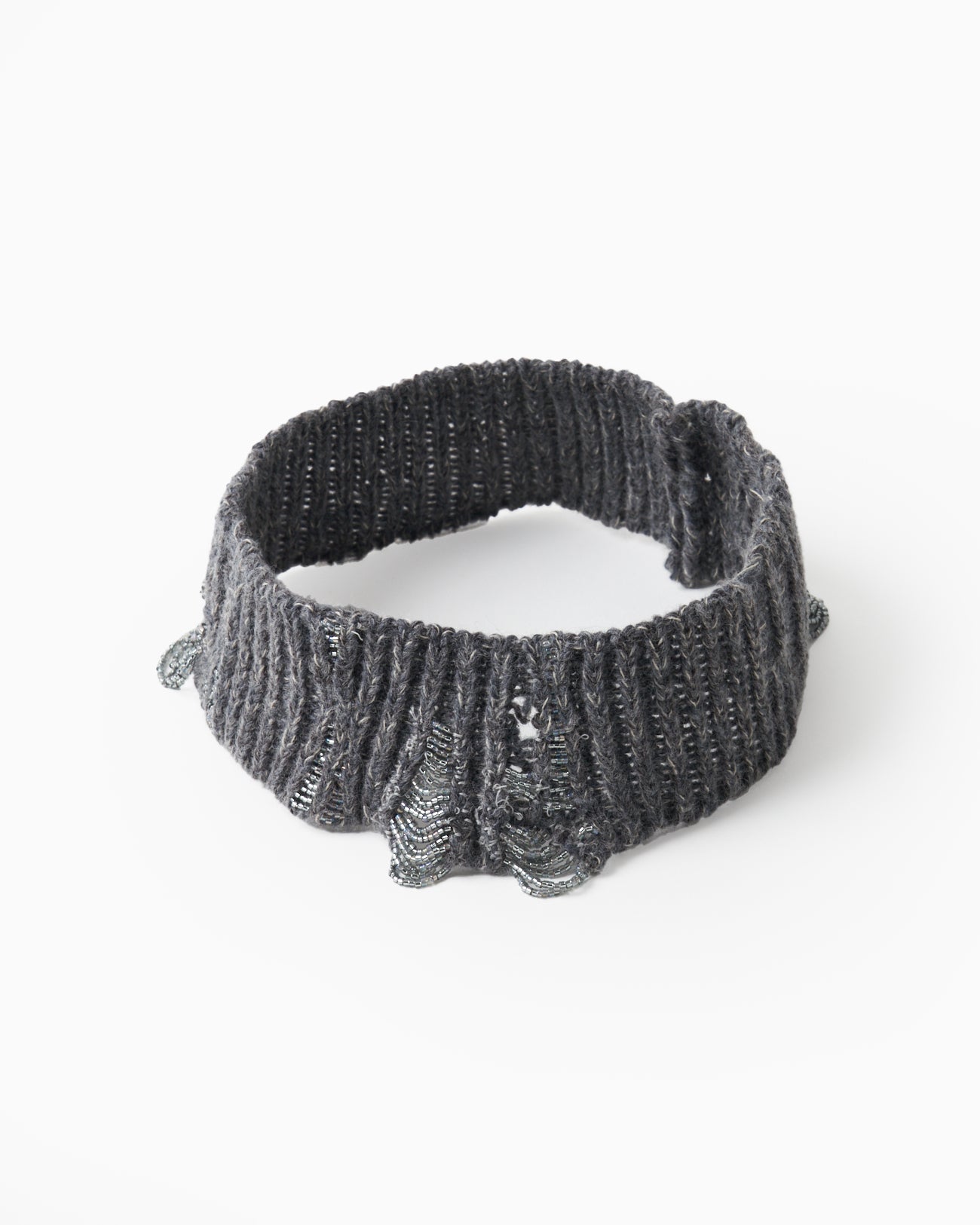 damaged beads rib hair band【Delivery in July 2024】