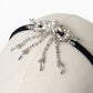 silver bijou ribbon hair band【Delivery in July 2024】