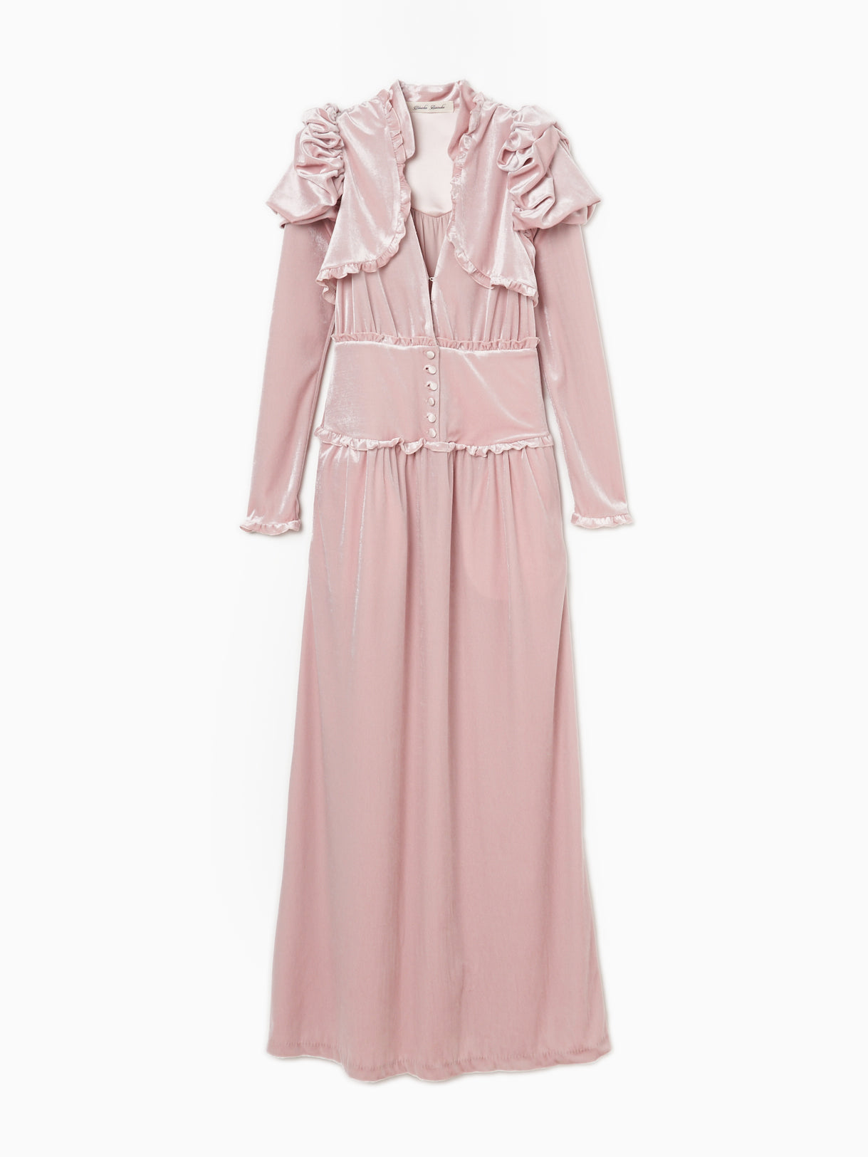 puff sleeve velour dress【Delivery in July 2024】