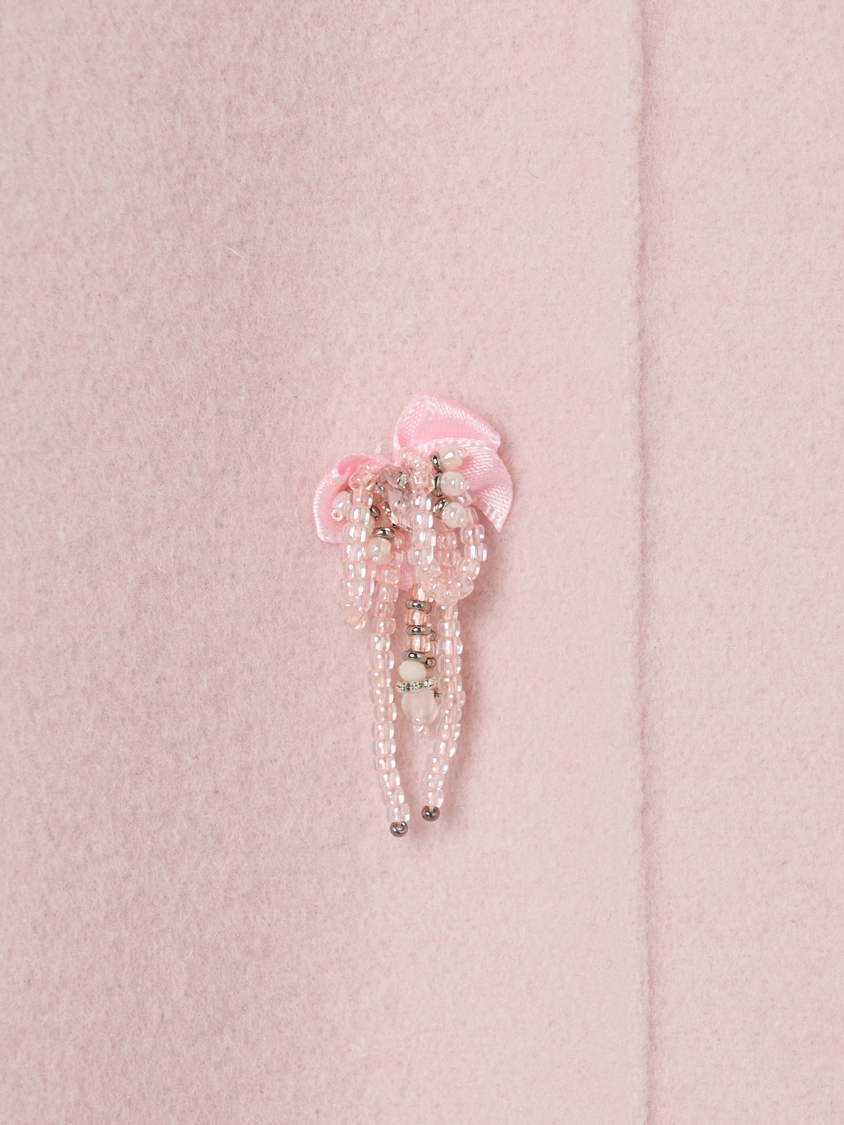 baby pink beaded ribbon pants【Delivery in  February 2025】