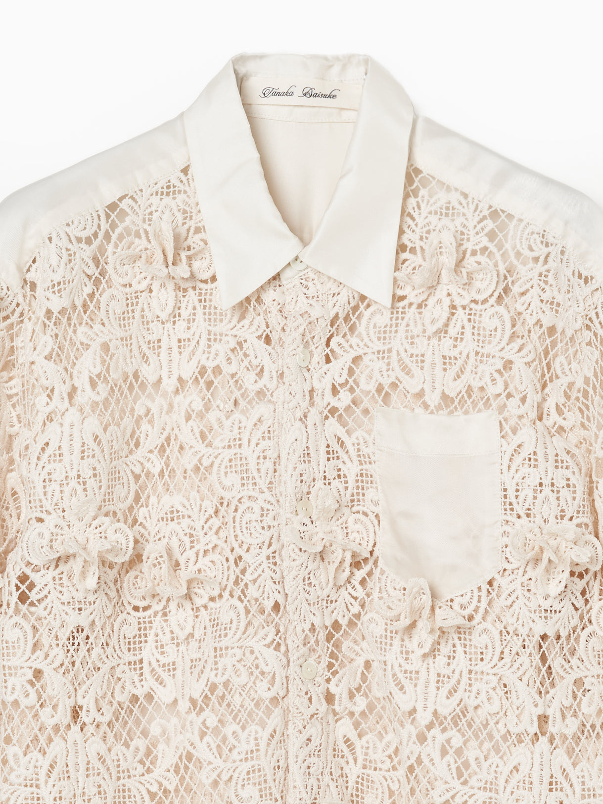 orchid lace shirt Beige【Delivery in July 2024】