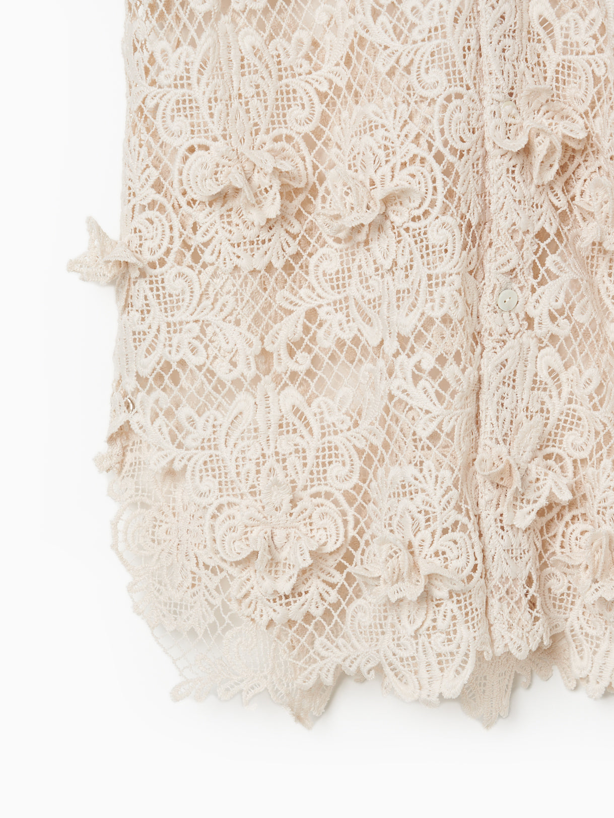 orchid lace shirt Beige【Delivery in February 2025】