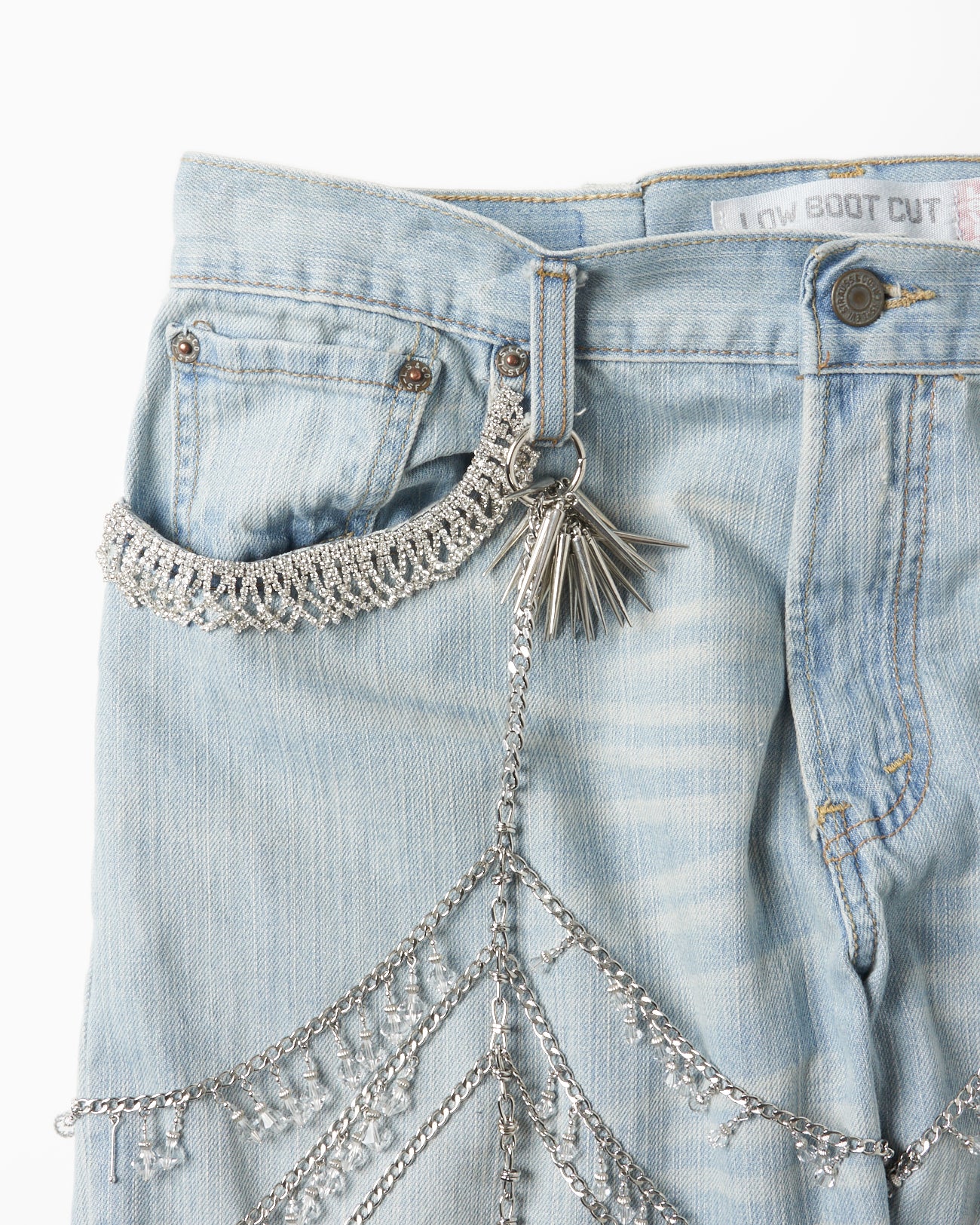 bijou chain garter denim【Delivery in September 2024】