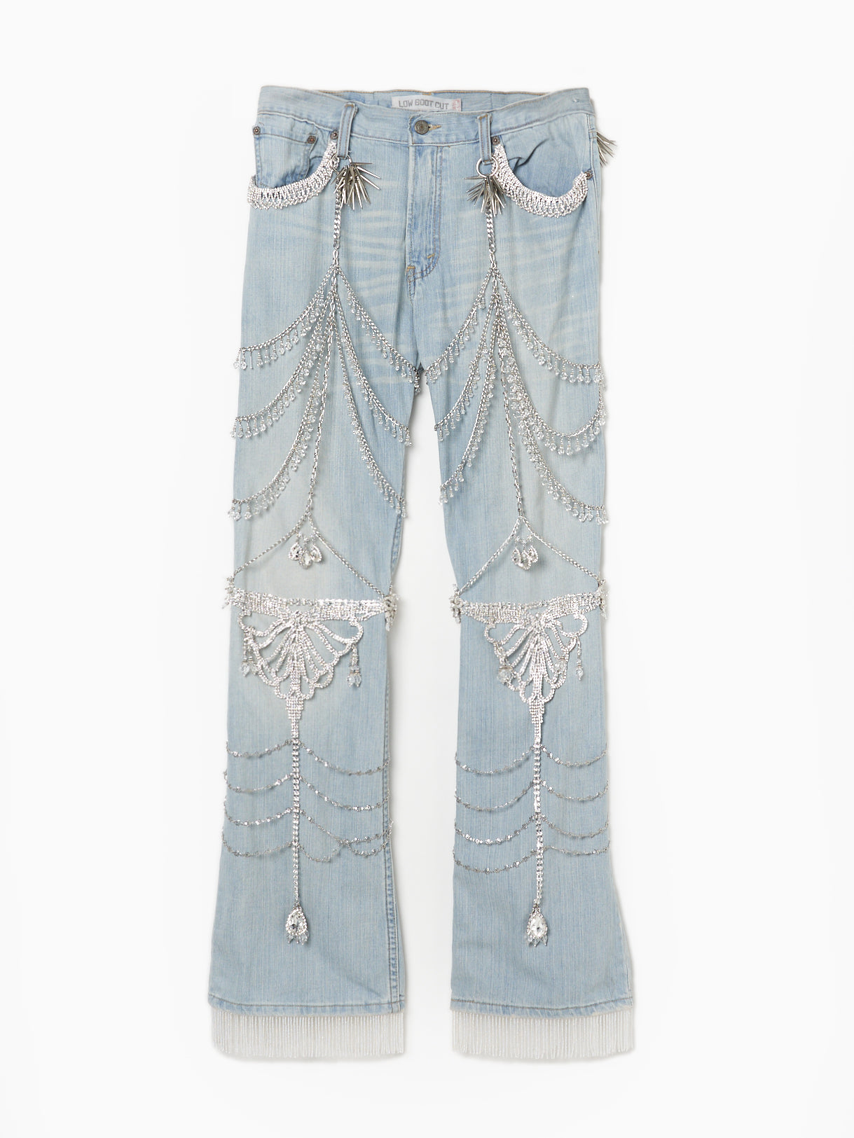 bijou chain garter denim【Delivery in September 2024】