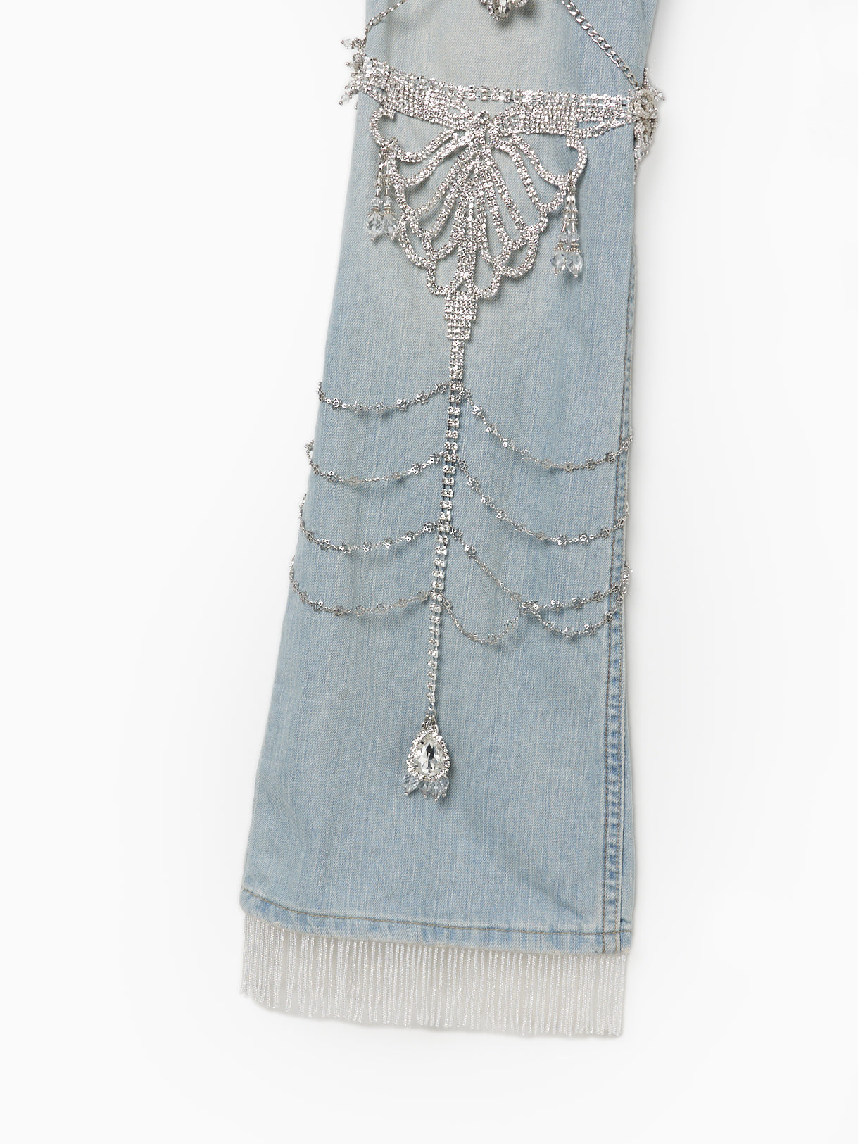 bijou chain garter denim【Delivery in September 2024】