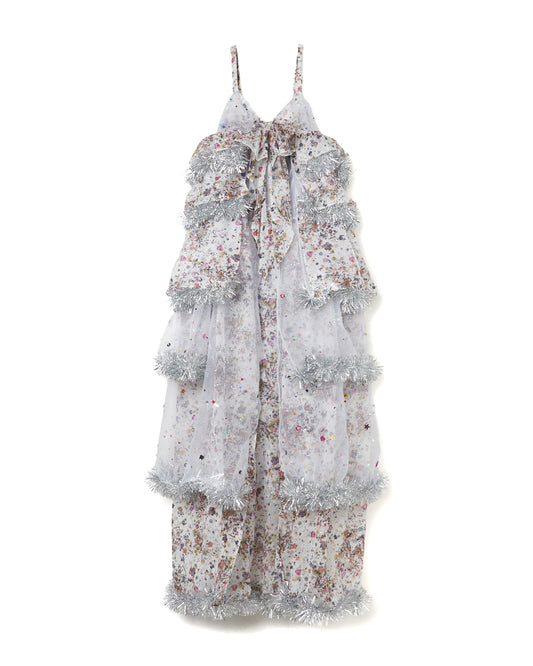childhood spangle organzy dress【Delivery in August 2024】