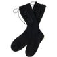 lace up darts socks Black 【stock】