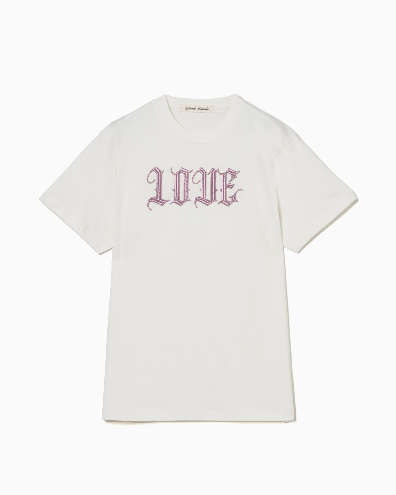 LOVE glitter T-shirt White × Pink【stock】