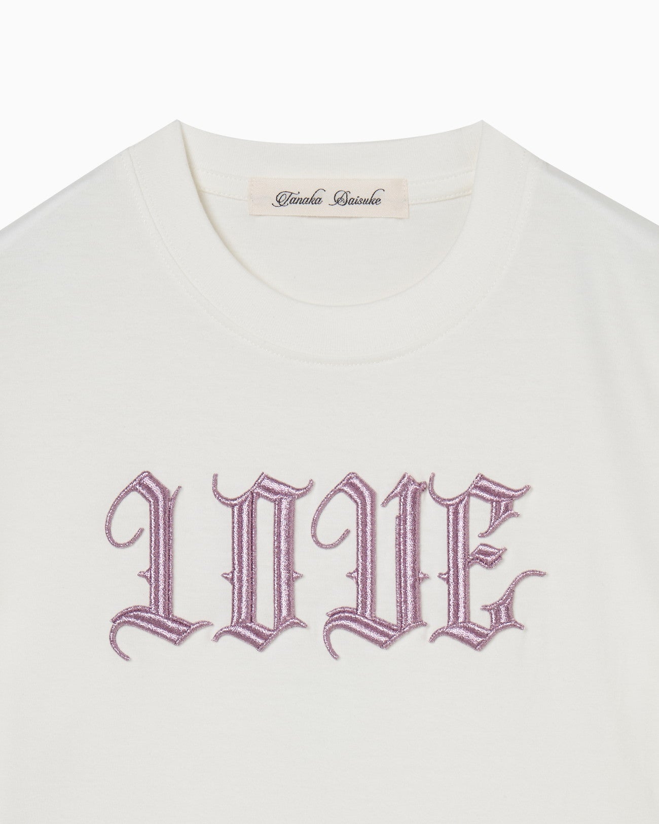 LOVE glitter T-shirt White × Pink【stock】