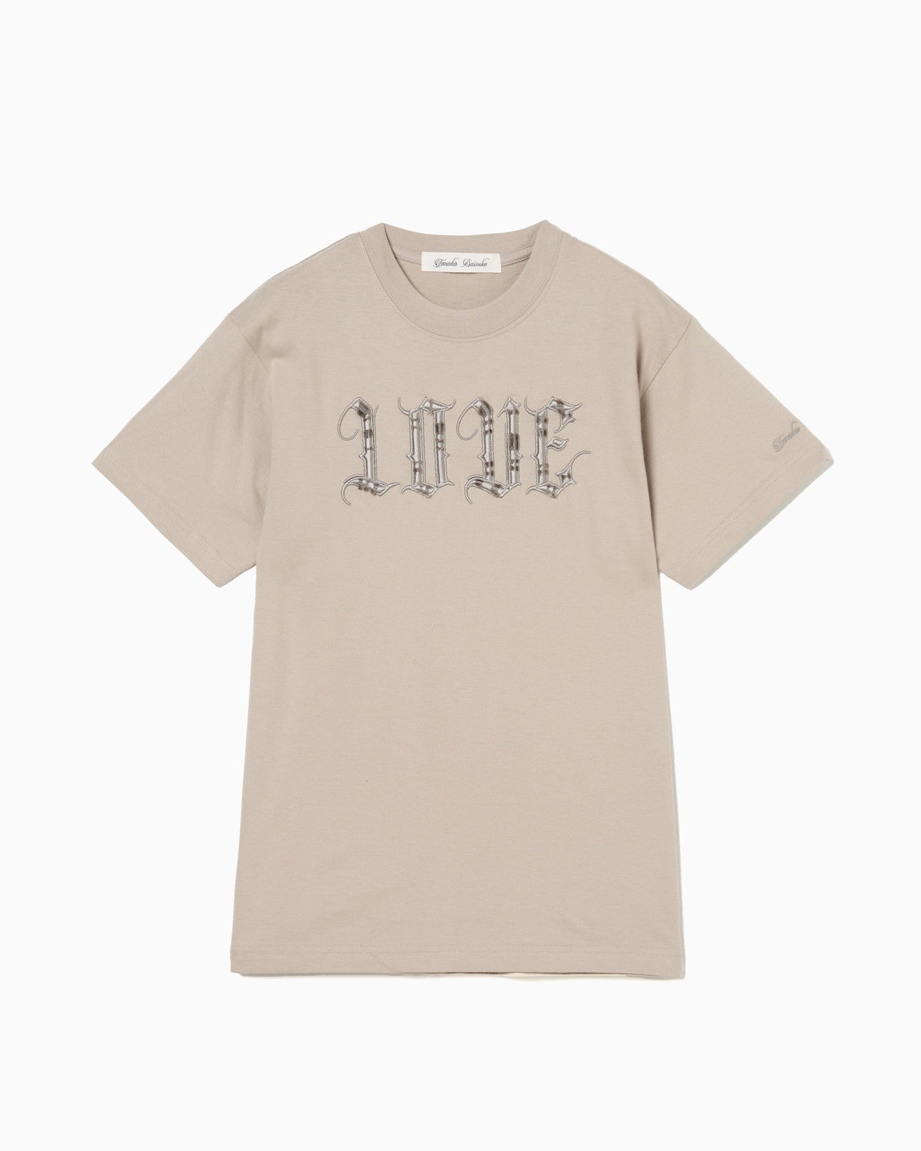 PANK LOVE T-shirt Khaki × Gray【stock】