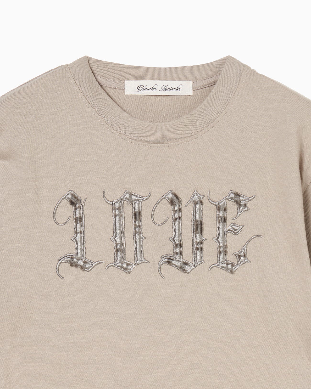 PANK LOVE T-shirt Khaki × Gray【stock】