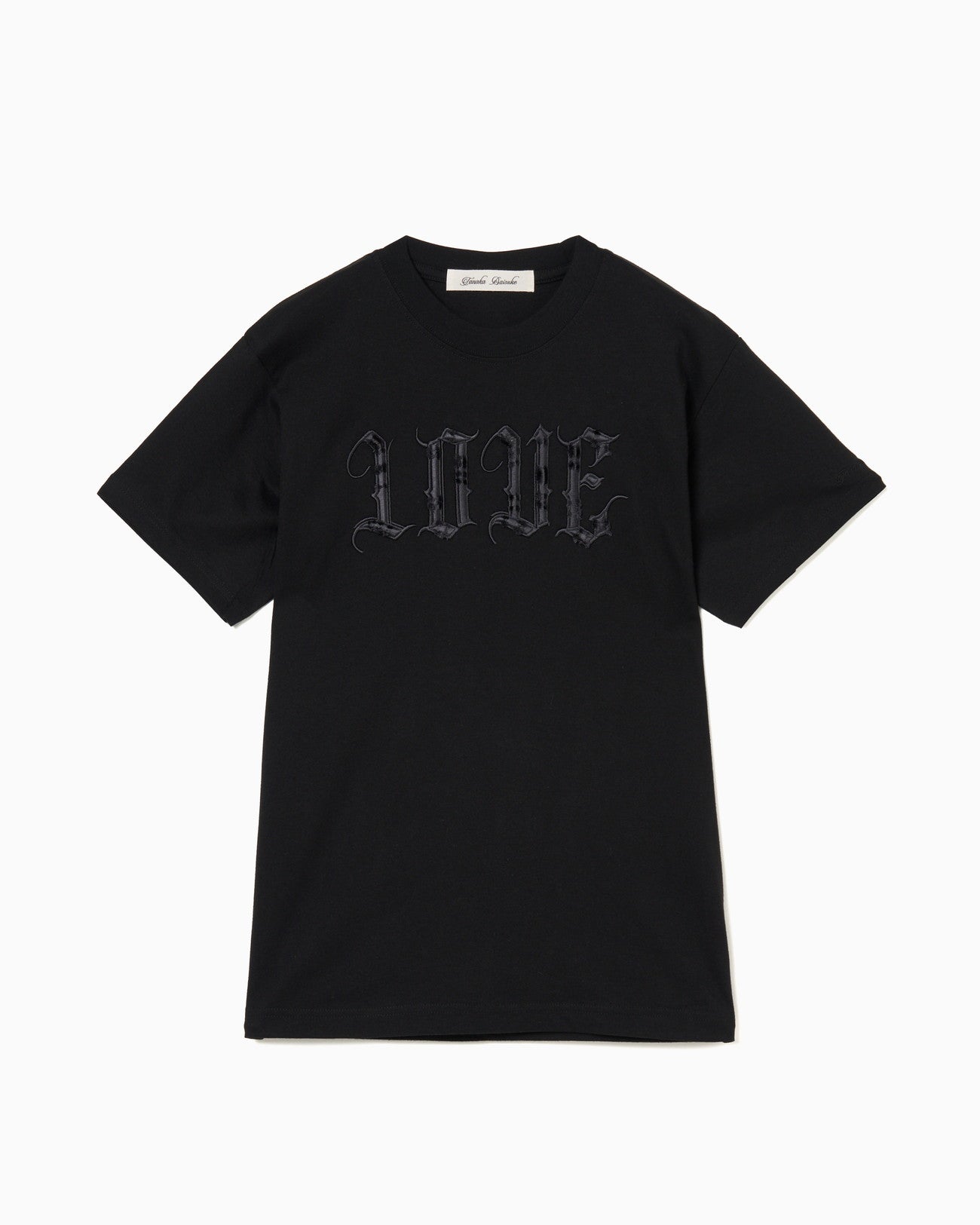 PANK LOVE T-shirt Black × Black【stock】