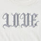 LOVE glitter T-shirt mini White× Silver【stock】