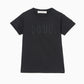 LOVE glitter T-shirt mini Black × Black【stock】