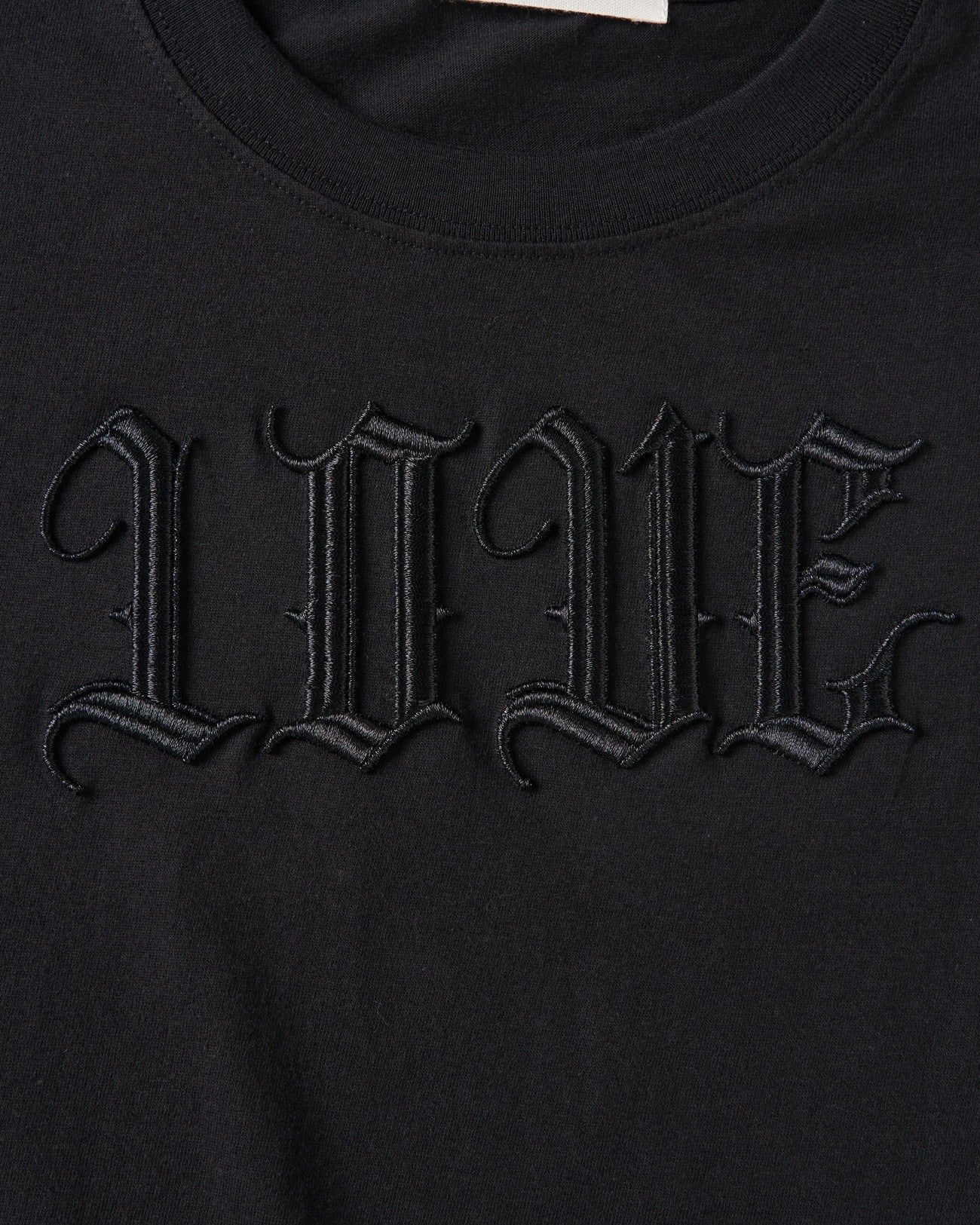 LOVE glitter T-shirt mini Black × Black【stock】