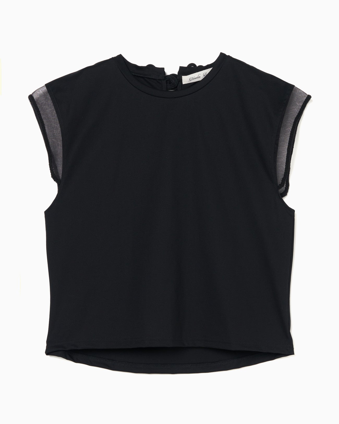 china butterfly no sleeve tops Black【Stock】