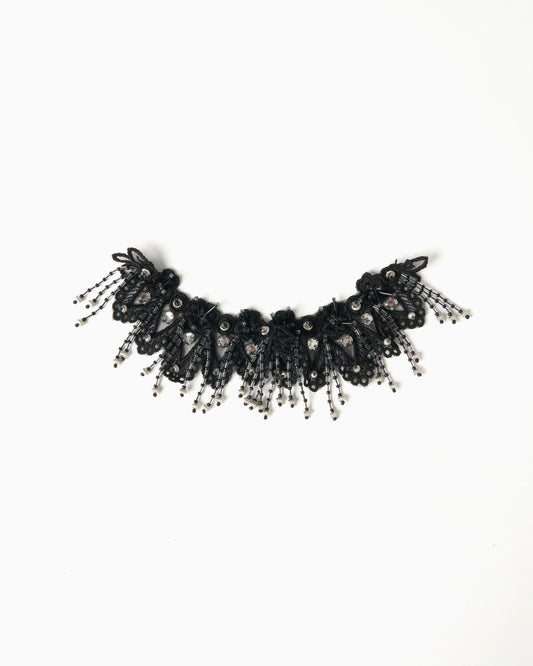 snow bijou lace cuffs Black【Delivery in March 2025】