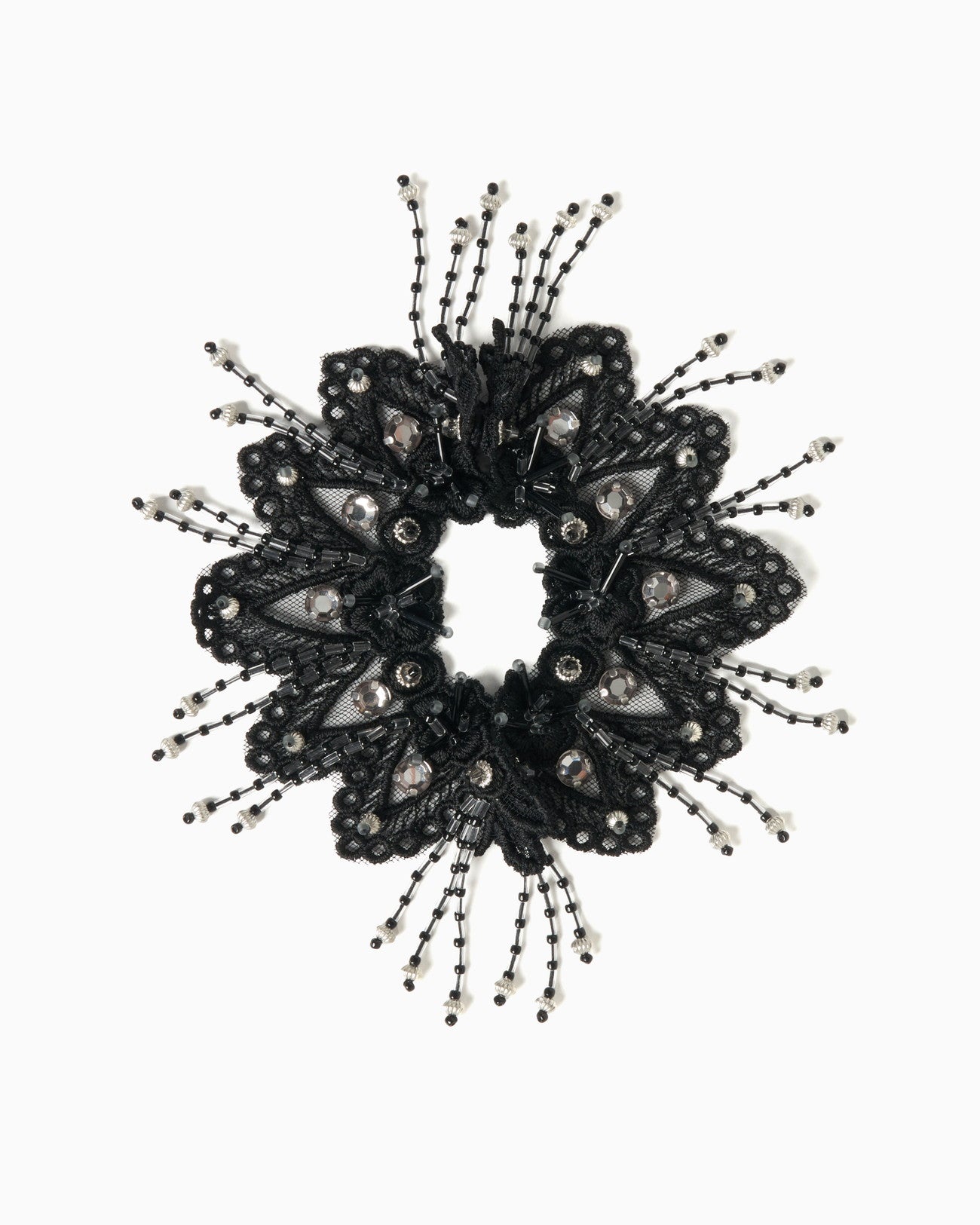 snow bijou lace cuffs Black【Delivery in March 2025】