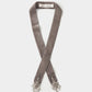 crystal silver tip velvet long ribbon Gray【Delivery in December 2024】