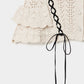 lace up ribbon knit camisole Ivory【Delivery in February 2025】