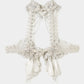 silver braid ribbon bustier【Delivery in March 2025】