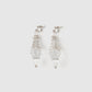 crystal stone silver earrings【Delivery in March 2025】