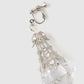 crystal stone silver earrings【Delivery in March 2025】