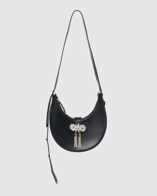 ribbon bijou half moon bag【Delivery in May 2025】