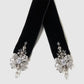 ribbon bijou velvet long ribbon Black【Delivery in March 2025】