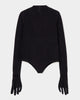 gloves velour pullover Black【stock】