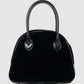 Black faux leather handkerchief handbag 【Delivery in June 2025】