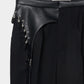 suede tassel belt pants【Delivery in August 2025】
