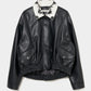 crystal bijou collar 2WAY blouson【Delivery in August 2025】