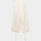 double long ribbon satin pants Ivory【Delivery in July 2025】