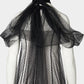 back ribbon dot tulle dress【Delivery in August 2025】