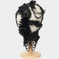 black lei beads head piece【Delivery in September 2025】