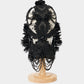 black lei beads head piece【Delivery in September 2025】