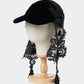 black lei beads velvet cap【Delivery in August 2025】