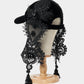 black lei beads velvet cap【Delivery in August 2025】