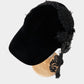 black lei beads velvet cap【Delivery in August 2025】