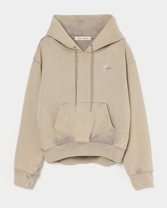bijou tiara hoodie Beige【Delivery in August 2025】